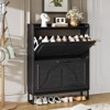 Shoe Storage Cabinet with Flip Drawers, Entryway Freestanding Shoes Rack - 2 of 4