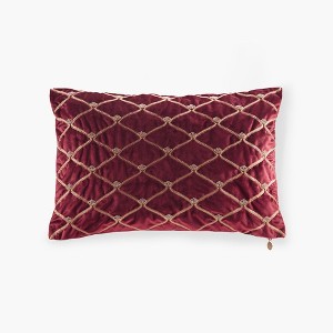 LIVN CO. Foxtail Stitch Velvet Oblong Decorative Pillow - 1 of 4