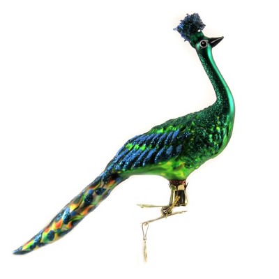 Morawski 5.5" Colorful Clip On Peacock Ornament Bird Feather  -  Tree Ornaments