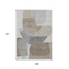HomeRoots 9' X 12' Taupe And Gray Abstract Washable Indoor Outdoor Area Rug - 3 of 4