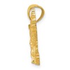 Black Bow Jewelry 14k Yellow Gold Eagle Pendant, 28mm (1 1/8 Inch) - 2 of 4