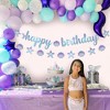KatchOn, Blue Happy Birthday Banner - 10 Feet, No DIY | Mermaid Birthday Decorations, Happy Birthday Sign, Under The Sea Party Decorations - 3 of 4