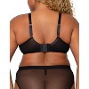 Curvy Couture Women'S Plus Size Sheer Mesh Full Coverage Unlined Underwire Bra - 3 of 4