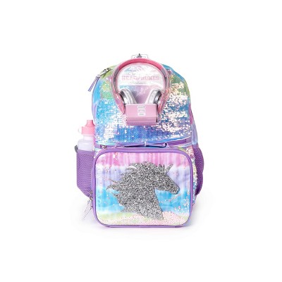 L2D 16'' Kids' Backpack 5pc Value Set - Unicorn Tie-Dye