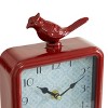 Set of 3 Metal Bird Clocks - Olivia & May: Vintage Style Analog Desk Timepieces, No Choking Hazard - 4 of 4