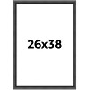 PosterPalooza | Refined Black Picture Frame - UV Acrylic, Foam Board Backing, Hanging Hardware - 2 of 4