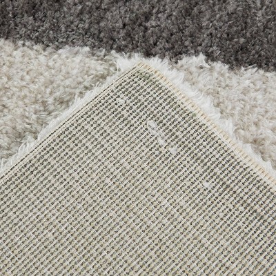 Higham Cream and Gray Rectangular Stain-Resistant Kids' Rug