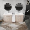 BENCMATE Bathroom Vanities 72 Inch Freestanding Vanity with Ceramic Sink and Soft Closing Door for Bathroom, Beige, 71.8"*18.31"*34.25" - 2 of 4