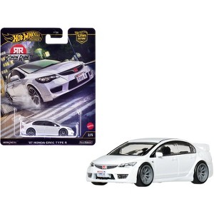 2007 Honda Civic Type R RHD (Right Hand Drive) White "Ronin Run II" Series Diecast Model Cars by Hot Wheels - 1 of 4