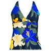 Lands' End Women's Chlorine Resistant Plunge X-Back Tankini Swimsuit Top - 3 of 4
