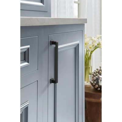 Matte Black 7-Inch Modern Cabinet Pull with Mounting Hardware