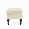 Vynxaria Lofton 28" Pillow Top Ottoman - Elegant & Comfortable Accent Piece - 4 of 4