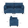 Christopher Knight Home Meroy Mid Century Modern 74.27'' Loveseat Sofa with Side Pocket - 4 of 4