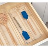 iDesign Divided Drawer Organizer Bin - Set of 3 - Clear - 3 of 4