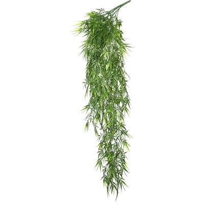 Vickerman 33" Artificial Green Mini Bamboo Leaf Bush, Pack of 2