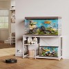ELJGET 20/40/55 Gallon Fish Tank Stand with Power Outlet & LED Light, Metal Aquarium Stand with 3 Tier Adjustable Storage Shelves, 30.7"*13.8" - 2 of 4