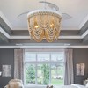 Bella Depot 42" Bohemia Retractable Ceiling Fan with Light and Remote - 4 of 4
