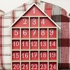 Transpac Wood 10.83 in. Red Christmas Advent Calendar House Decor - image 3 of 4