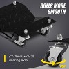 2 items 4 Tire Wheel Dolly Car, Premium Manganese Steel, 3000 Lbs Capacity, Heavy Duty, Antiskid & Recessed Design, 360° Rotatable Wheels - 3 of 4