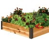 Gardener's Supply Company Cedar Raised Garden Bed | Weather Resistant Outdoor Square Planter Box for Herbs Flowers & Vegetables with Rust-proof - 2 of 2
