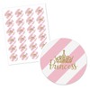 Big Dot of Happiness Little Princess Crown - Pink and Gold Princess Baby Shower or Birthday Party Circle Sticker Labels - 24 Count - 2 of 4