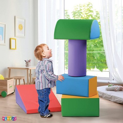 Colorful 5-Piece Foam Climbing and Crawling Play Set