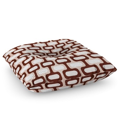 Caroline Okun Amalfi Mod Waves Pink Square Floor Pillow - Deny Designs