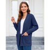Coolmee Women's Open Front Cardigan Sweaters Fall Fashion Cable Knit Chunky Winter Clothing Outerwear Coats - 4 of 4