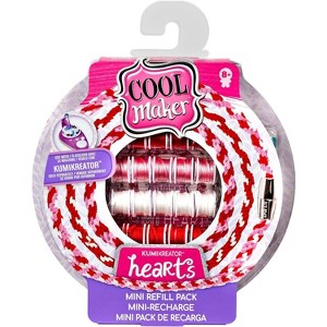 Cool Maker KumiKreator Hearts Mini Fashion Pack Refill, 32 Spools, Make 4 Bracelets, DIY Friendship Bracelet Kit for Kids Ages 8 and Up - 1 of 2