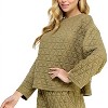 Women's Long Sleeve Quilted Top - Reg/Curvy - SEE AND BE SEEN - image 2 of 4