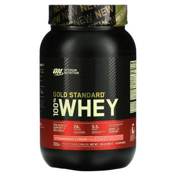 Optimum Nutrition Gold Standard 100% Whey, Strawberries & Cream, 1.98 lb (899 g)