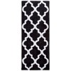 Hastings Home 100% Cotton Trellis Bathroom Mat With Anti-Skid Backing - Black - 3 of 4