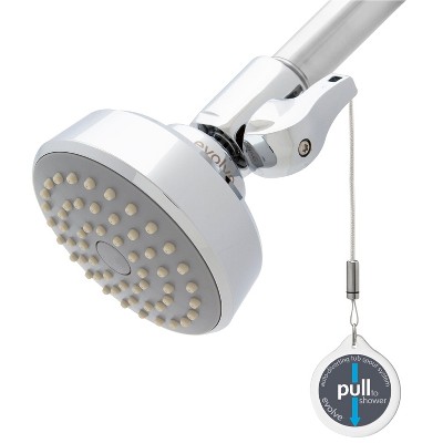 Evolve 1-Spray Pattern with 1.5-GPM 18.35-in. Wall Mount Fixed Showerhead - Chrome and Thermostatic Shut-off Valve