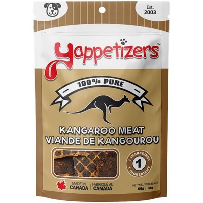 Yappetizers Treat Company kangaroo meat Dehydrated Dog Treat - 3oz