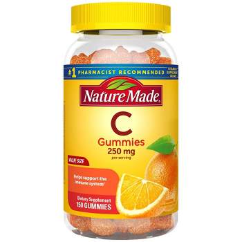 Nature Made Immune Support Gummies with Vitamin C 250mg Per Serving - Tangerine Flavored - 150ct