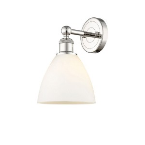 Bristol Glass - 1 Light Wall Sconce In Industrial Style-12 Inches Tall and 7.5 Inches Wide - 1 of 1