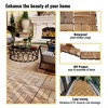 SKRAN Interlocking Deck Tiles Checker Pattern, Square Yellow Acacia Hardwood Outdoor Flooring for Patio, Bancony, Pool Side - 4 of 4