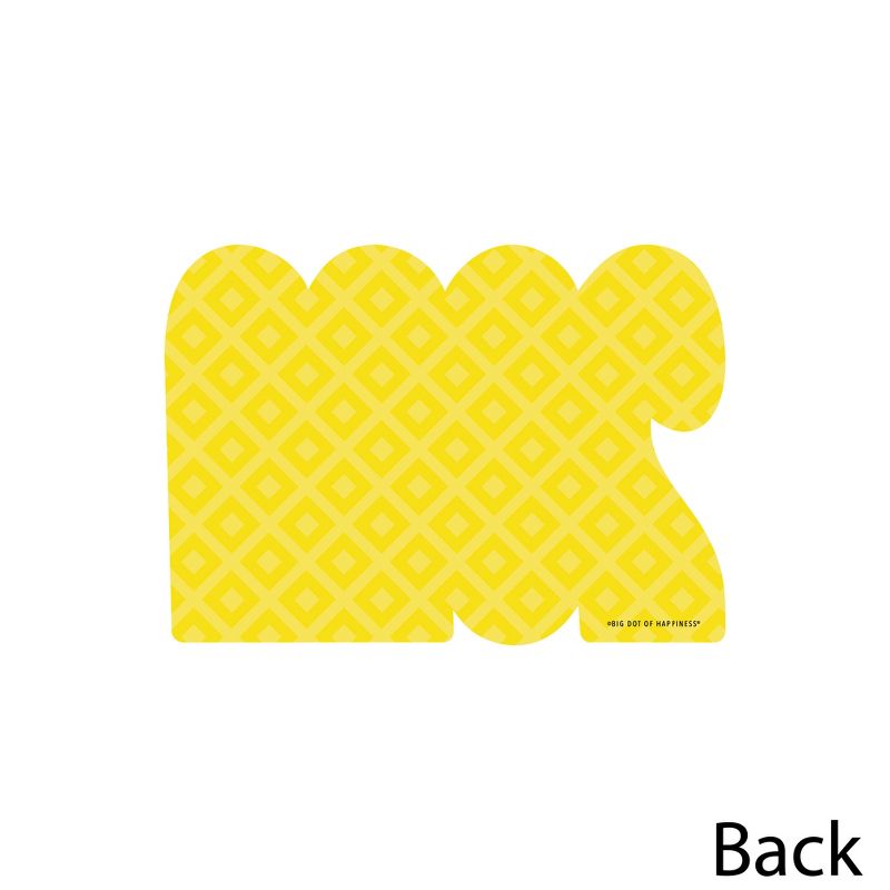 Big Dot of Happiness 2023 Yellow Graduation Decorations - DIY Party Essentials - Set of 20, 3 of 5