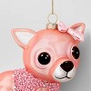 Christmas Glass Pink Chihuahua Ornament - Wondershop™ - 3 of 3