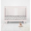 Bacati - Owls in the Woods Gray Beige 100 percent Cotton Universal Baby US Standard Crib or Toddler Bed Fitted Sheet - 4 of 4