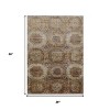 HomeRoots 3' X 5' Rust And Beige Medallion Washable Indoor Outdoor Area Rug - 3 of 4