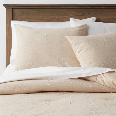 King Clipped Linework Comforter & Sham Set Khaki - Threshold™ : Target