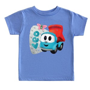 Leo the Truck Leo Name Distressed - Toddler Short Sleeve Graphic T-Shirt - 1 of 3