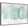 Amanti Art Peace on Earth Silver landscape by Cynthia Coulter Canvas Wall Art Print Framed 33 x 23-in. - 3 of 4