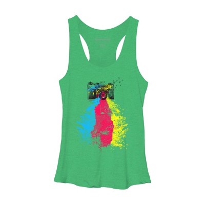 Women's Design By Humans CMYK Shoots By clingcling Racerback Tank Top