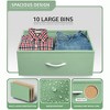 Sorbus 10 Drawers Dresser - Furniture Storage for Bedroom, Closet, Office Organization - Steel Frame, Wood Top, Fabric Bins - 3 of 4