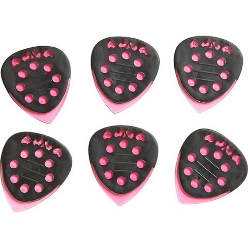 DAVA Grip Tips Gels - Médiators Guitare 6 Pièces - Prise Anti-Dérapante