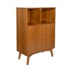 YOOCOZZ 31.5" Rustic Liquor Wine Cabinet with Wine Glass Holder Wine Rack Adjustable Shelf Coffee Bar Sideboard Buffet - 4 of 4
