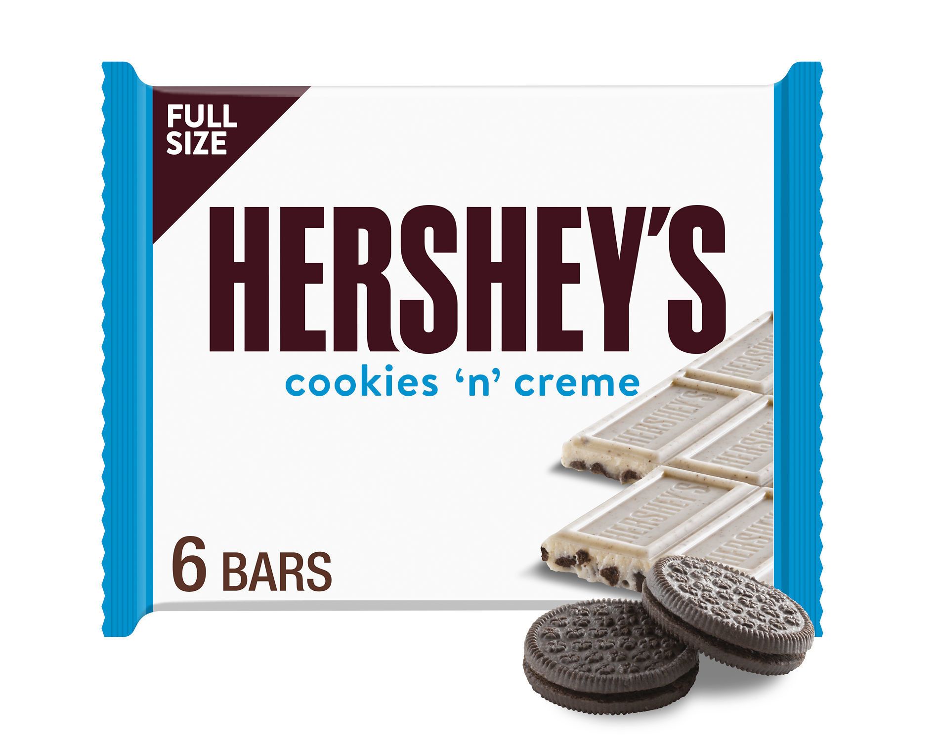 Hershey's Cookies 'n Creme Full Size Candy Bars - 6ct
