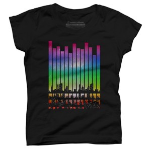 Girl's Design By Humans Music City By clingcling T-Shirt - 1 of 3